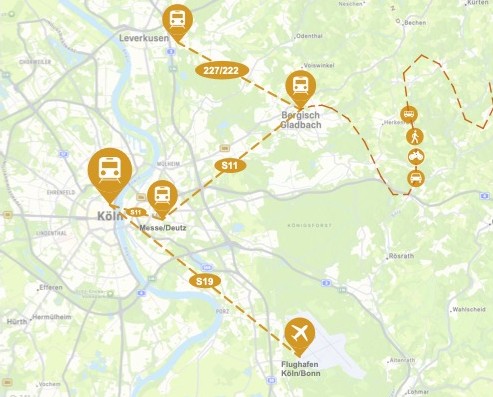 Lageplan des Apartment Linde